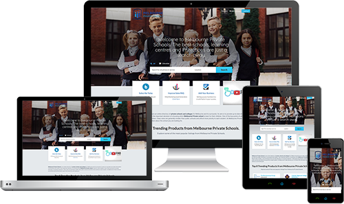 Melbourne Private Schools displayed beautifully on multiple devices